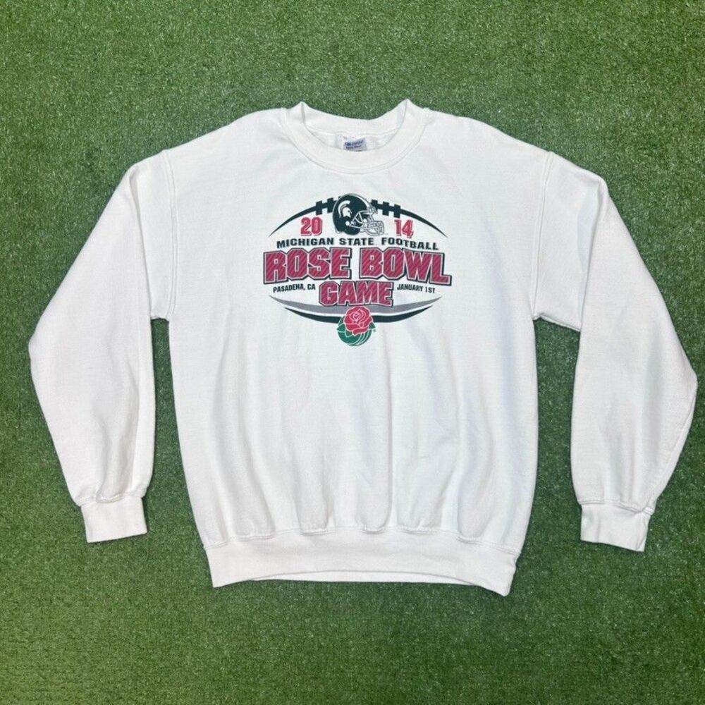 Michigan State Spartans 2014 Rose Bowl Crewneck Sweatshirt Size Medium